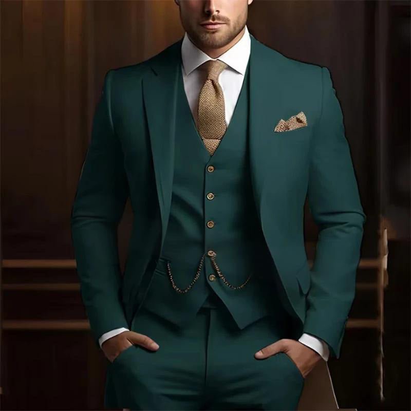 Men's High-grade Gentleman Temperament Slim Suit - IVOIRART.COM