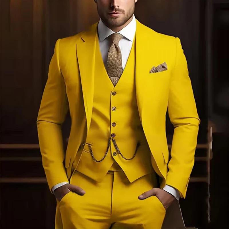 Men's High-grade Gentleman Temperament Slim Suit - IVOIRART.COM
