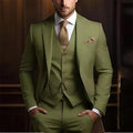 Men's High-grade Gentleman Temperament Slim Suit Three-piece Suit - IVOIRART.COM
