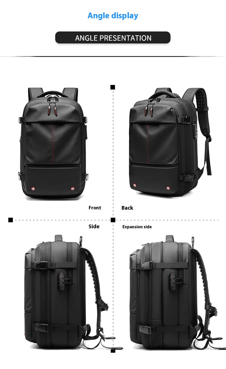 Men's Large-capacity Backpack Dry Wet Separation Anti-theft Package Business Leisure Unisex Backpack - IVOIRART.COM