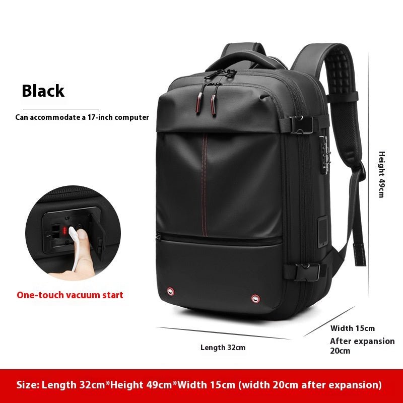 Men's Large-capacity Backpack Dry Wet Separation Anti-theft Package Business Leisure Unisex Backpack - IVOIRART.COM