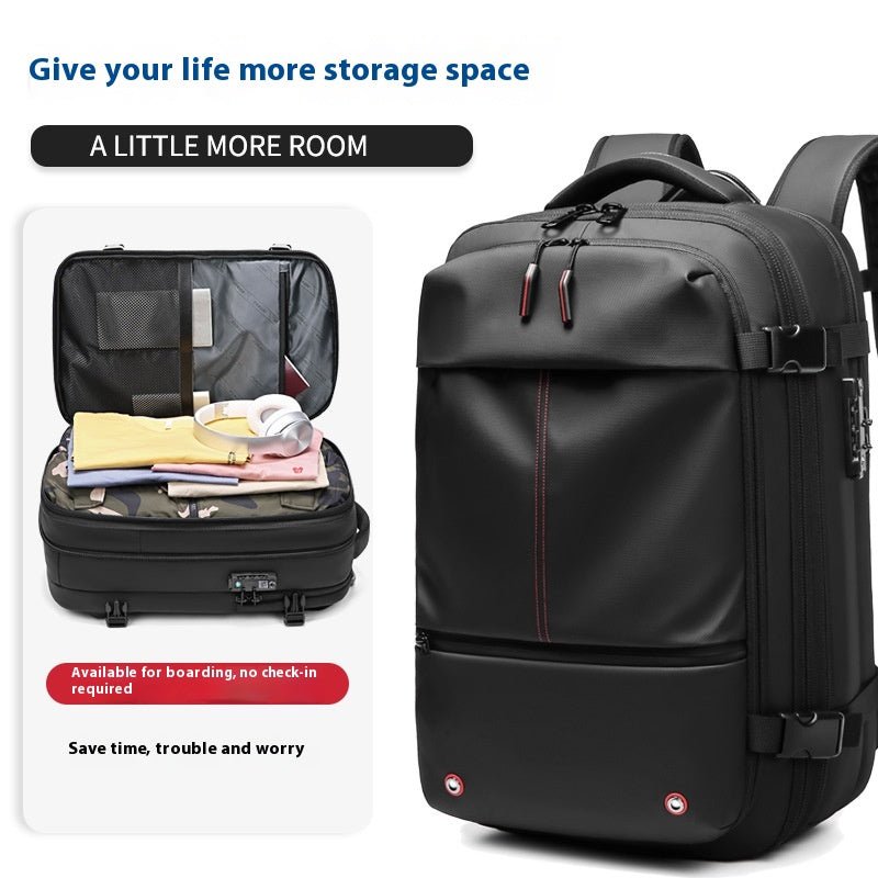 Men's Large-capacity Backpack Dry Wet Separation Anti-theft Package Business Leisure Unisex Backpack - IVOIRART.COM