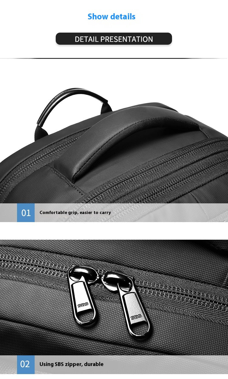 Men's Large-capacity Backpack Dry Wet Separation Anti-theft Package Business Leisure Unisex Backpack - IVOIRART.COM