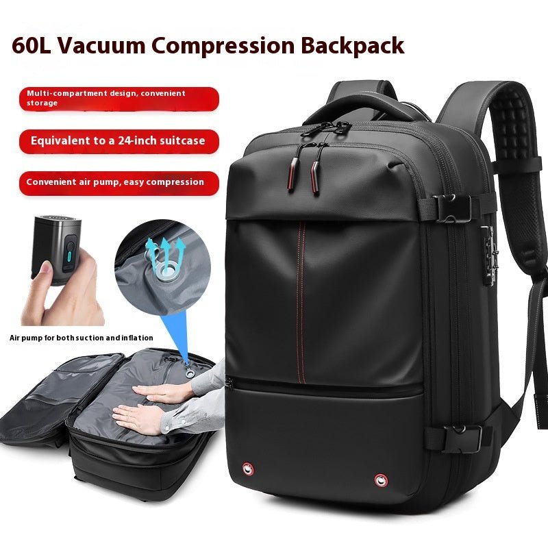 Men's Large-capacity Backpack Dry Wet Separation Anti-theft Package Business Leisure Unisex Backpack - IVOIRART.COM