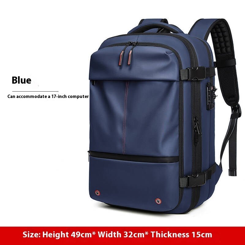 Men's Large-capacity Backpack Dry Wet Separation Anti-theft Package Business Leisure Unisex Backpack - IVOIRART.COM