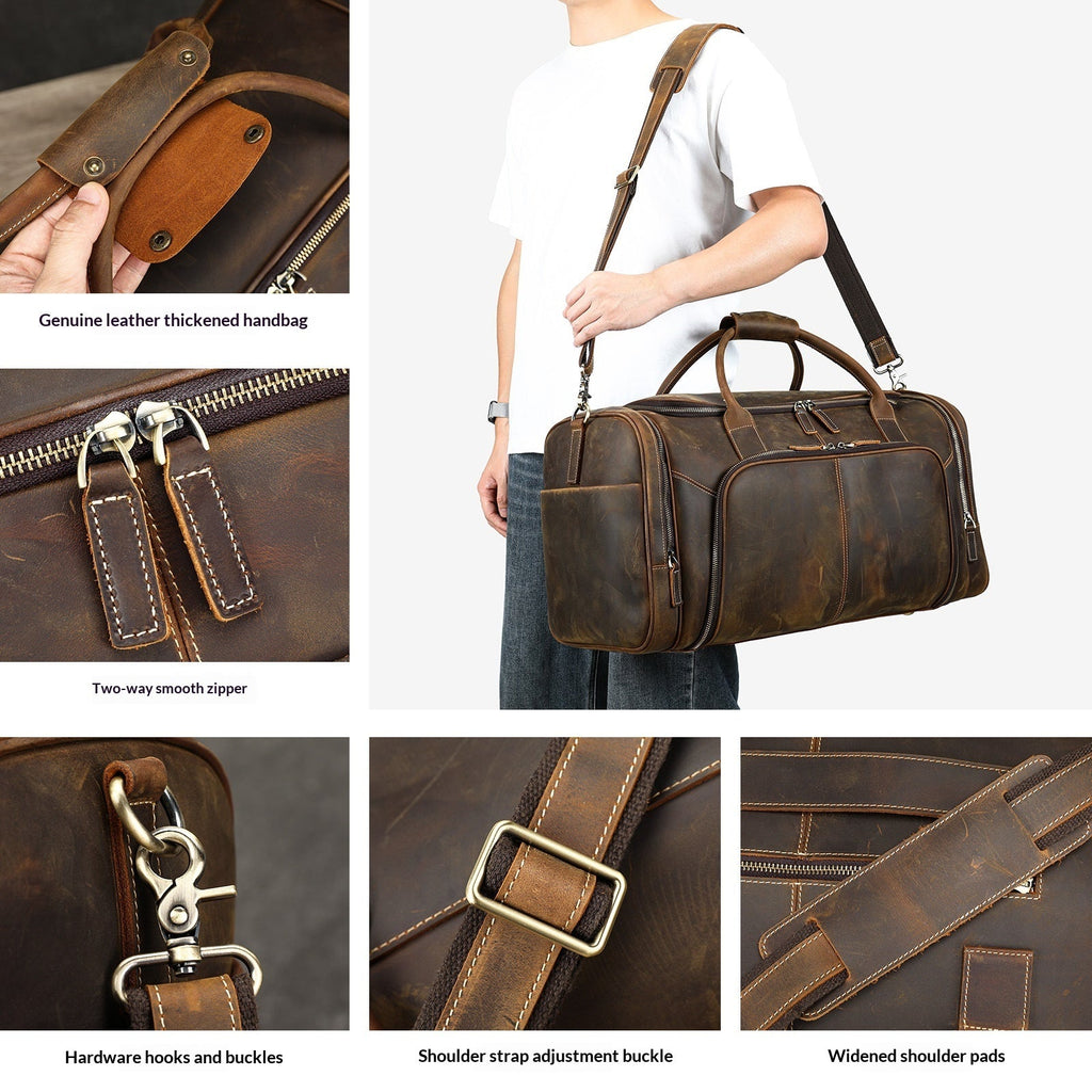 Mens Large-Capacity Casual Business Travel Bag - IVOIRART.COM