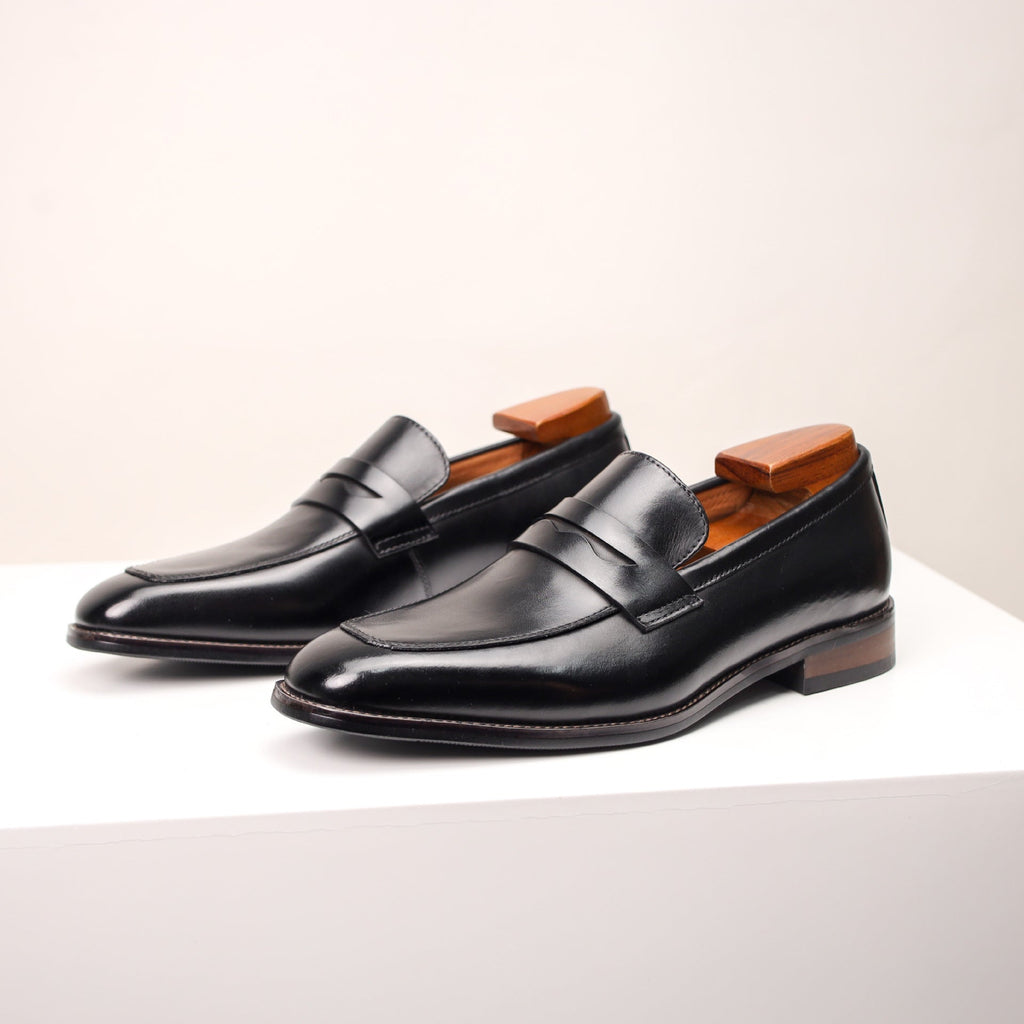 Men's Leather Shoes Business First Layer Cowhide Lazy - IVOIRART.COM