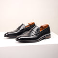 Men's Leather Shoes Business First Layer Cowhide Lazy - IVOIRART.COM
