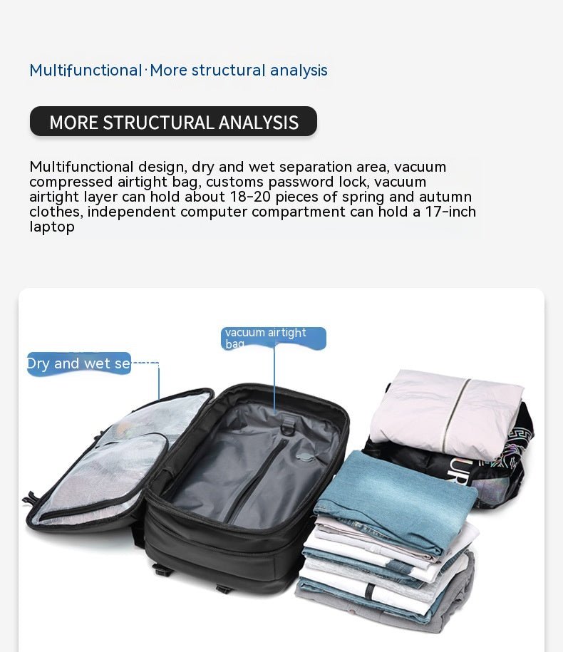 Men's Minimalist Multifunctional Large Capacity Travel Backpack - IVOIRART.COM