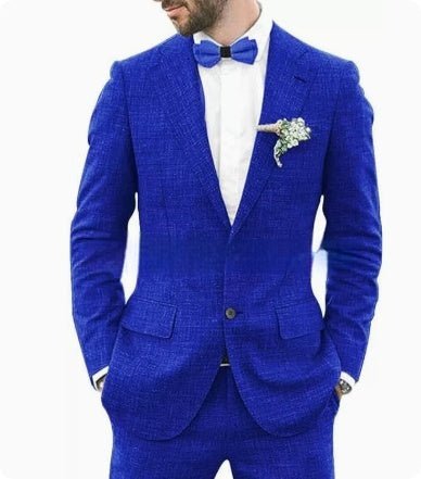 Men's Suit Linen Suit Wedding Party - IVOIRART.COM