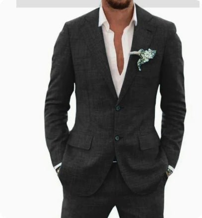 Men's Suit Linen Suit Wedding Party - IVOIRART.COM