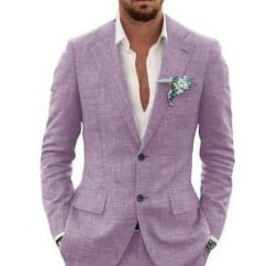Men's Suit Linen Suit Wedding Party - IVOIRART.COM