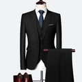 Men's Suit Three-piece Suit British Slim-fitting Wedding Dress Multicolor Plus Size - IVOIRART.COM