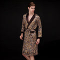 Men's Summer Long Ice Silk Pajamas Nightgown – Ultra-Thin Polyester SleepwearXL. - IVOIRART.COM