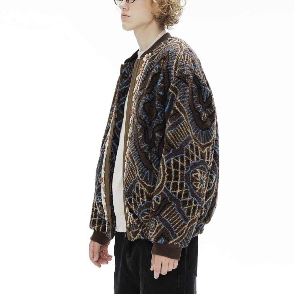 Men's Thick Lamb Wool Jacket With Added Fleece - IVOIRART.COM
