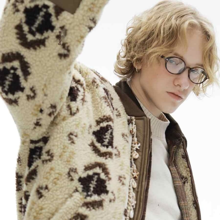 Men's Thick Lamb Wool Jacket With Added Fleece - IVOIRART.COM