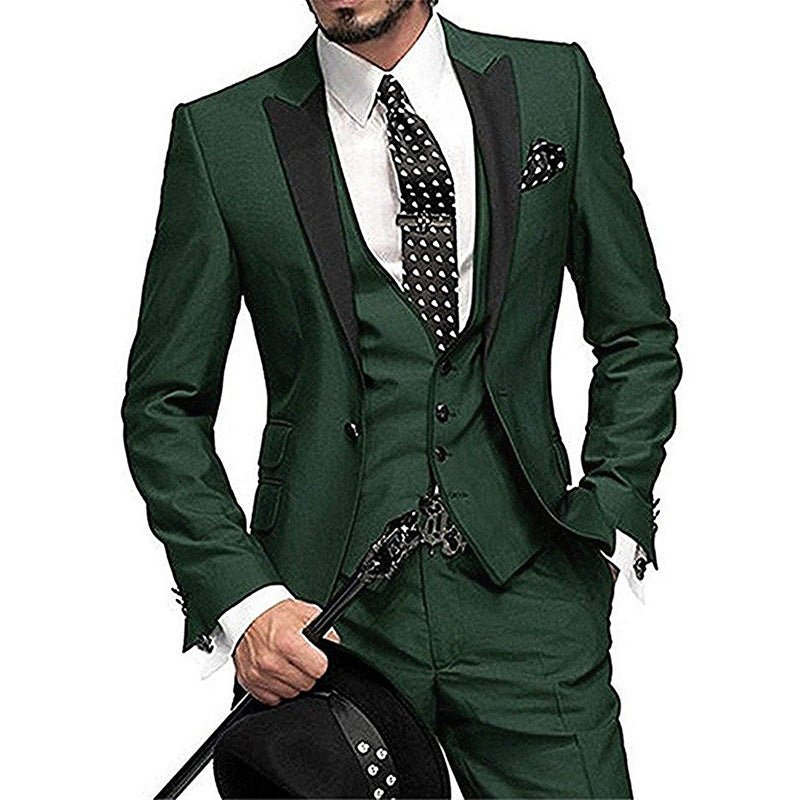 Men's Three-piece Suit Bridegroom Best Man Wedding Suit Men - IVOIRART.COM