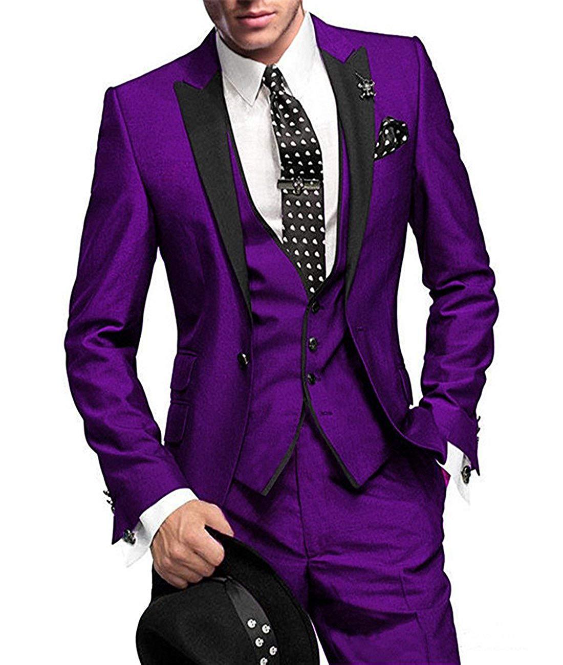 Men's Three-piece Suit Bridegroom Best Man Wedding Suit Men - IVOIRART.COM