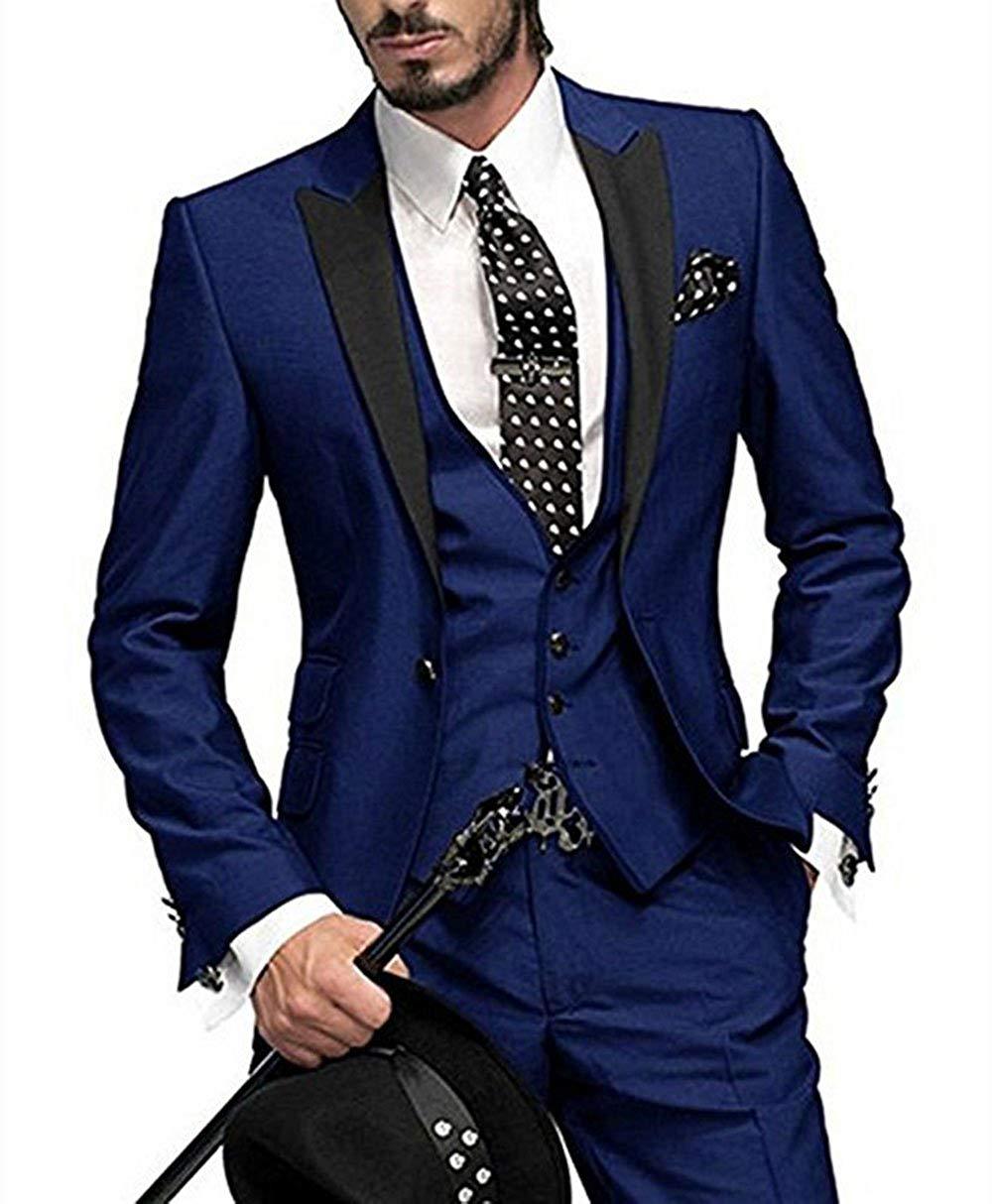 Men's Three-piece Suit Bridegroom Best Man Wedding Suit Men - IVOIRART.COM