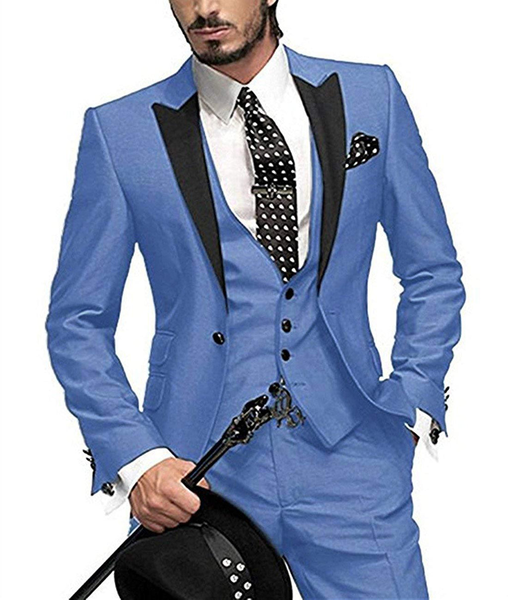 Men's Three-piece Suit Bridegroom Best Man Wedding Suit Men - IVOIRART.COM