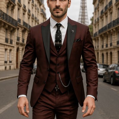 Men's Three-piece Suit Bridegroom Best Wedding Suit - IVOIRART.COM
