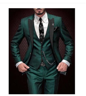 Men's Three-piece Suit Bridegroom Best Wedding Suit - IVOIRART.COM