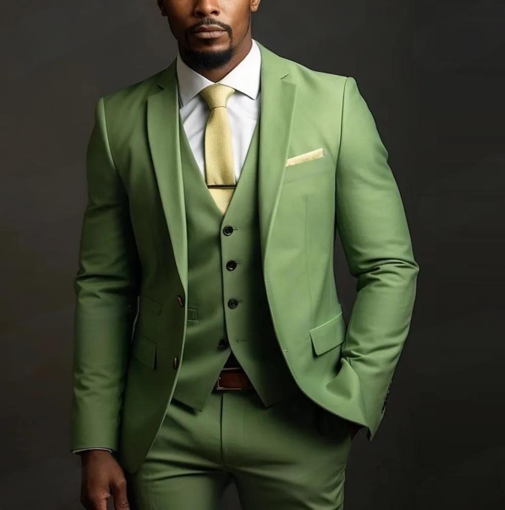 Men's Three-piece Suit Solid Color High Sense - IVOIRART.COM
