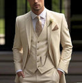 Men's Three-piece Suit Solid Color High Sense - IVOIRART.COM