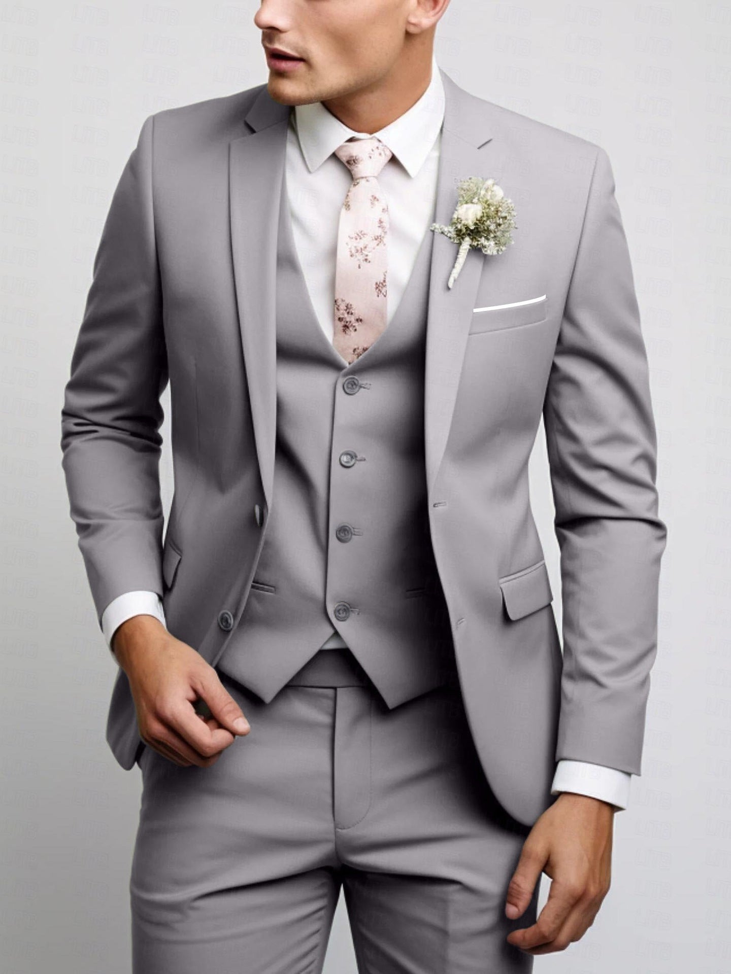 Men's Two Button Casual Versatile Suit Set - IVOIRART.COM