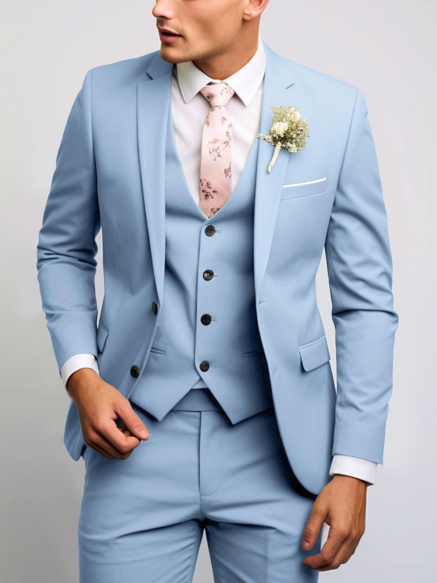 Men's Two Button Casual Versatile Suit Set - IVOIRART.COM