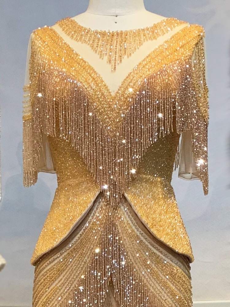 Mermaid Evening Dress Woman Queen Fashion Banquet - IVOIRART.COM