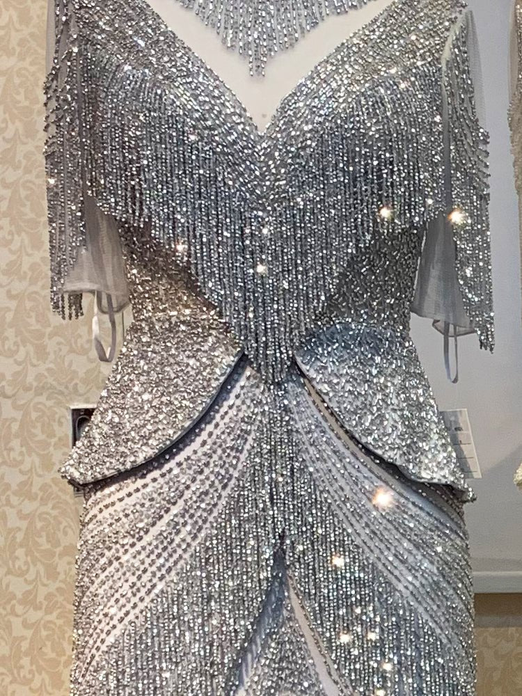 Mermaid Evening Dress Woman Queen Fashion Banquet - IVOIRART.COM
