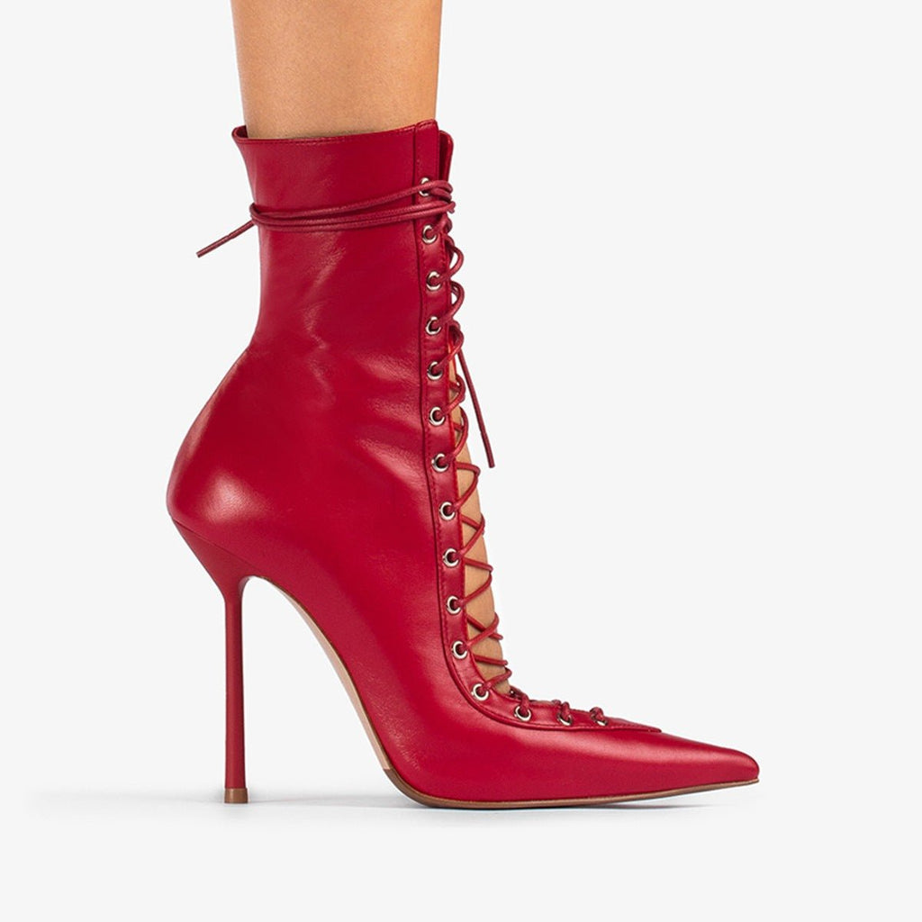 Mesh Patent Leather High-Heel Sandals For Women - IVOIRART.COM