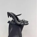 Metal High Heeled Fangs Sandals - IVOIRART.COM