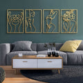 Metal Wall Ornament Art Silhouette Female - IVOIRART.COM