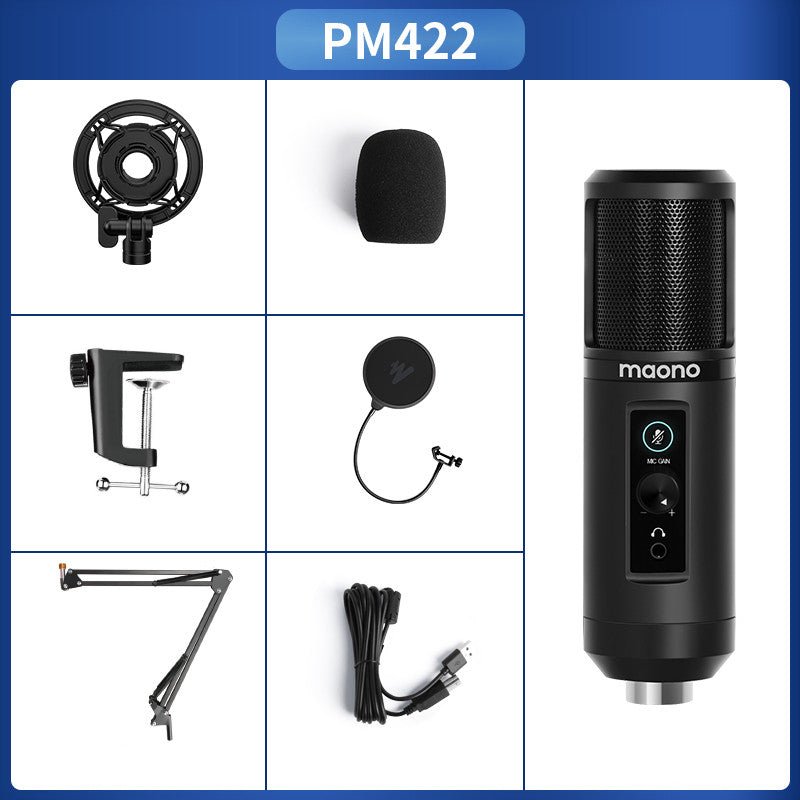 Microphone Condensateur USB pour Ordinateur, Bureau et Portable, Modèle PM422 - IVOIRART.COM