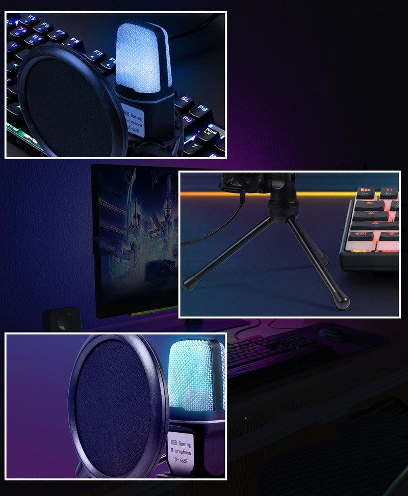 Microphone de bureau pour conférence en direct avec réduction dynamique du bruit DSP SF-666R - IVOIRART.COM