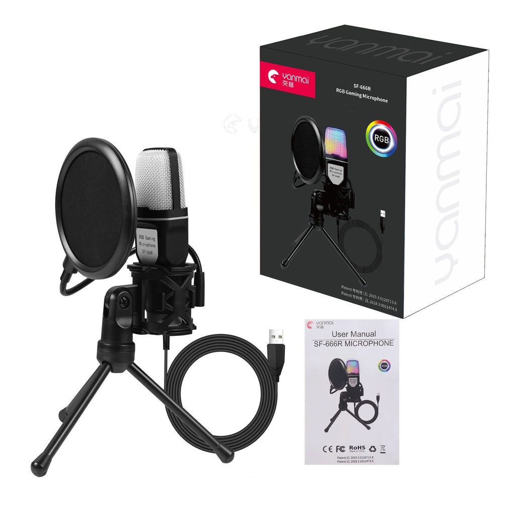 Microphone de bureau pour conférence en direct avec réduction dynamique du bruit DSP SF-666R - IVOIRART.COM