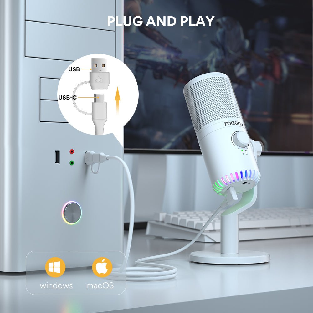 Microphone de Bureau Sans Fil DM30 dédié aux Jeux Vidéo et Esports - Performance Pro - IVOIRART.COM