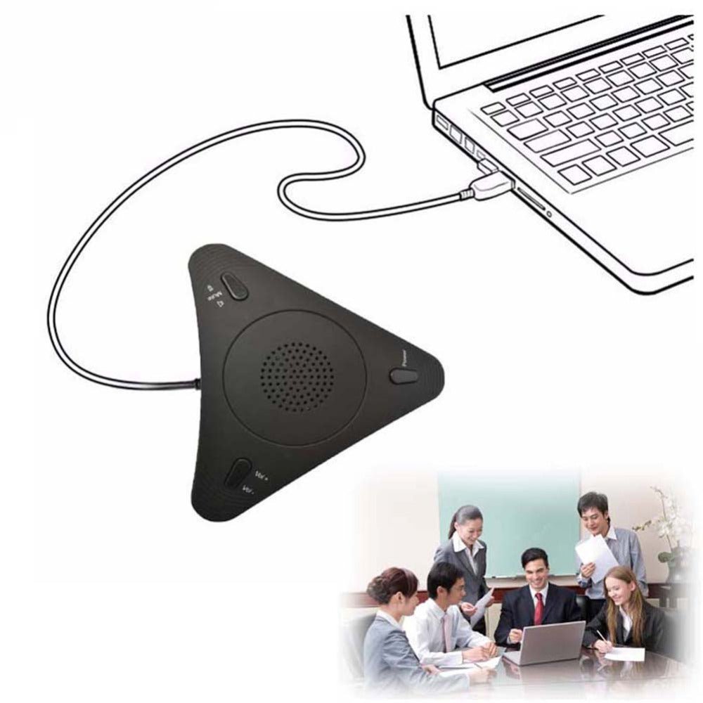 Microphone Omnidirectionnel USB pour Vidéoconférence avec Annulation d'Écho et Sans Pilote - IVOIRART.COM