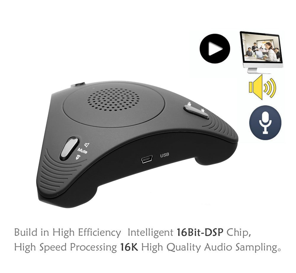 Microphone Omnidirectionnel USB pour Vidéoconférence avec Annulation d'Écho et Sans Pilote - IVOIRART.COM