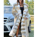 Mid-length Coat With Hooded European And American Faux Fur - IVOIRART.COM