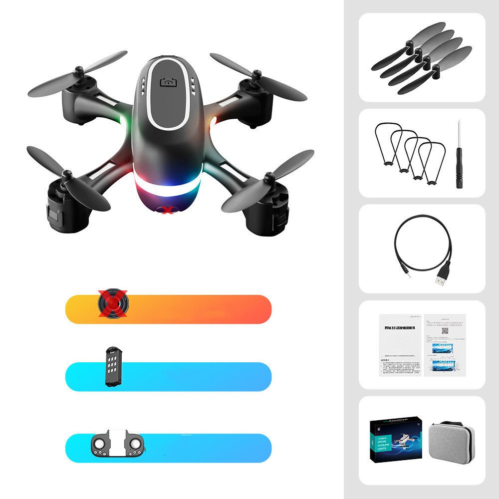 Mini avion télécommandé à LED dégradé pour photographie aérienne, ultra compact - IVOIRART.COM