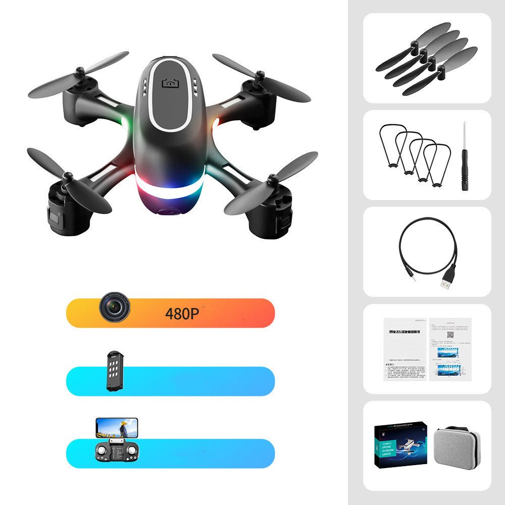 Mini avion télécommandé à LED dégradé pour photographie aérienne, ultra compact - IVOIRART.COM