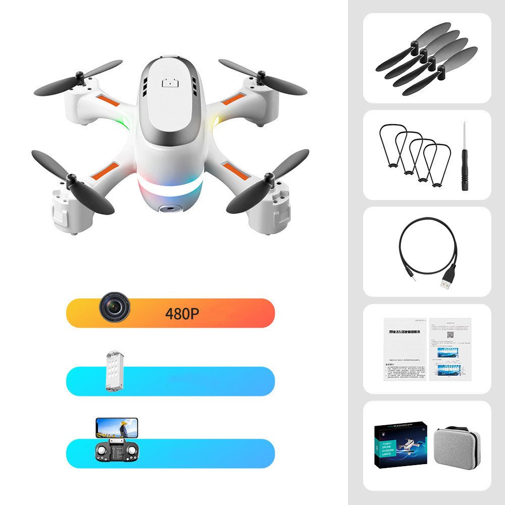 Mini avion télécommandé à LED dégradé pour photographie aérienne, ultra compact - IVOIRART.COM