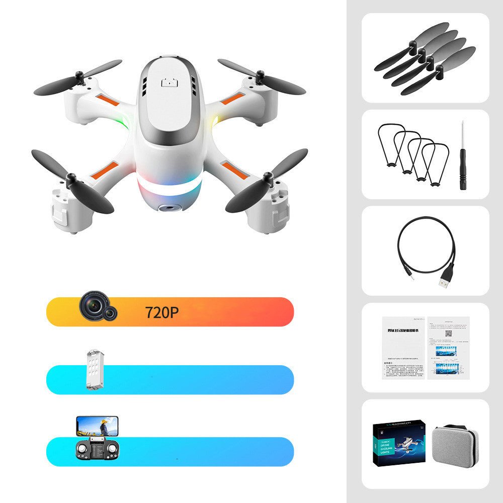 Mini avion télécommandé à LED dégradé pour photographie aérienne, ultra compact - IVOIRART.COM