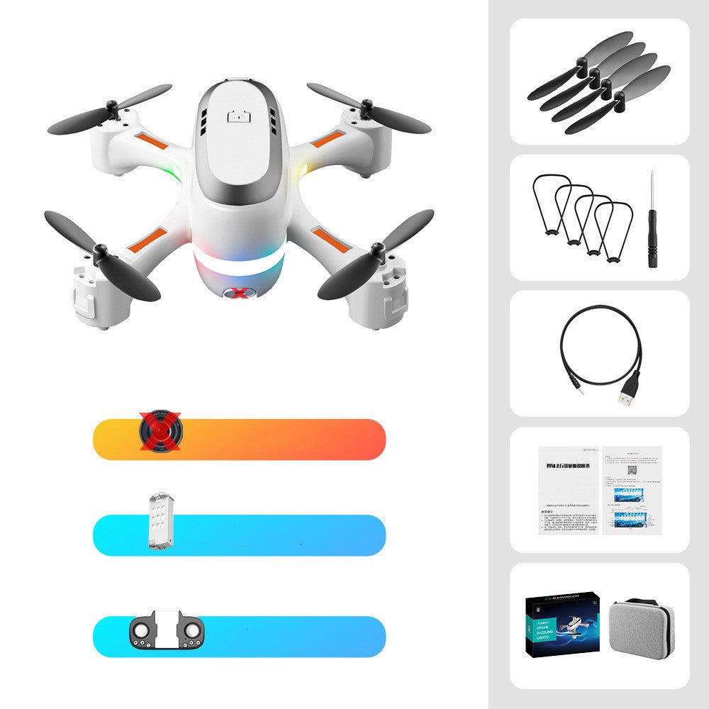 Mini avion télécommandé à LED dégradé pour photographie aérienne, ultra compact - IVOIRART.COM