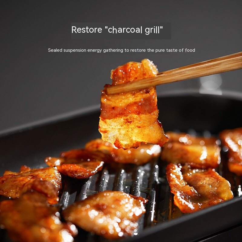 Mini Barbecue Plate Electric Baking Pan Grill Household Smoke-free - IVOIRART.COM