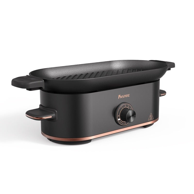 Mini Barbecue Plate Electric Baking Pan Grill Household Smoke-free - IVOIRART.COM