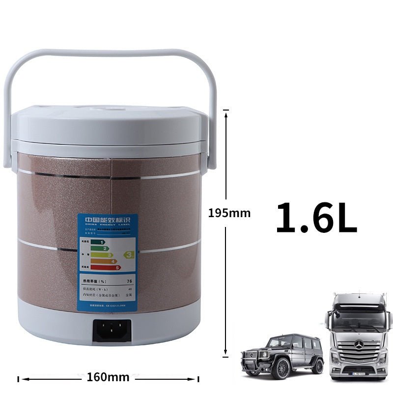 Mini cuiseur à riz électrique 12V 24V 1,6L pour voiture et camion, soupe chaude - IVOIRART.COM